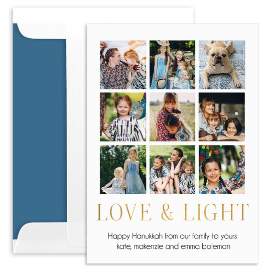 Love & Light Foil Multi Holiday Photo Cards